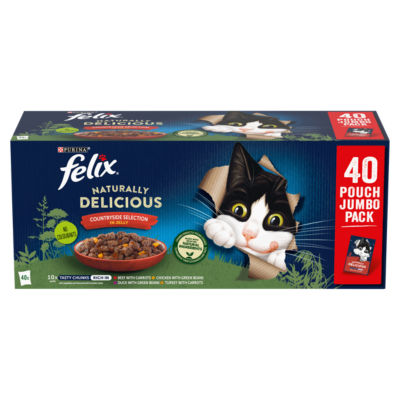 Felix Naturally Delicious Countryside Selection Wet Cat Food 40x80g