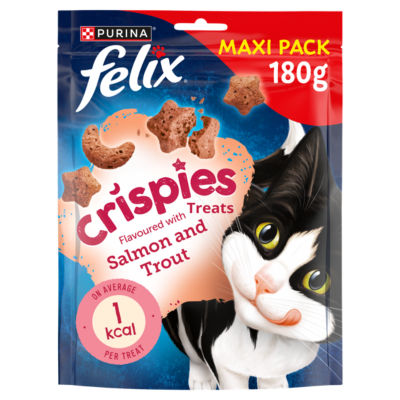 Felix Crispies Cat Treats (Salmon and Trout) - Pack Size : 180g - Image 6