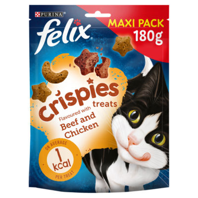 Felix Crispies Cat Treats - Beef and Chicken 180g