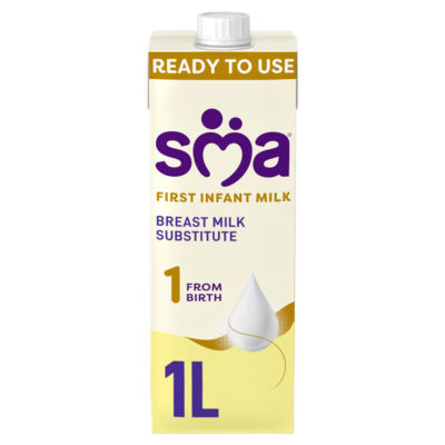 SMA ® First Infant Baby Milk from birth Ready-to-use formula milk 1L