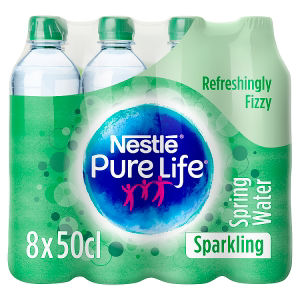 Nestle Pure Life Sparkling Spring Water 8x500ml - ASDA Groceries