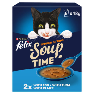 Felix soup tender strips fish selection wet cat food