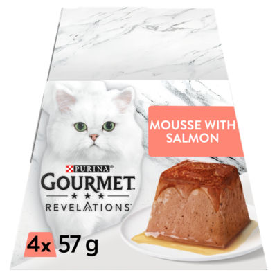 Gourmet Revelations Mousse Salmon Wet Cat Food 4x57g