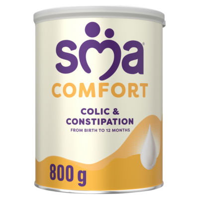SMA Comfort Baby Milk Formula Powder, From Birth 800g - ASDA Groceries