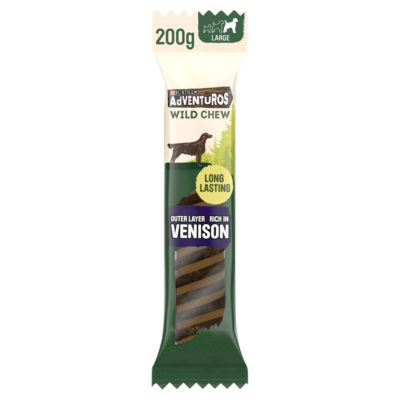 Adventuros Wild Chew Venison Dog Treats 200g