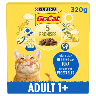 Go Cat GO-CAT Herring with Vegetables Dry Cat Food 320g