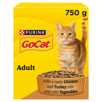 Go Cat GO-CAT Chicken and Turkey Dry Cat Food 750g