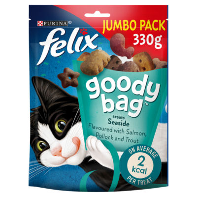 Felix Goody Bag Seaside Salmon, Pollock and Trout Cat Treats 330g