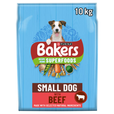 Bakers Superfoods Small Dog Beef Dry Dog Food 10kg