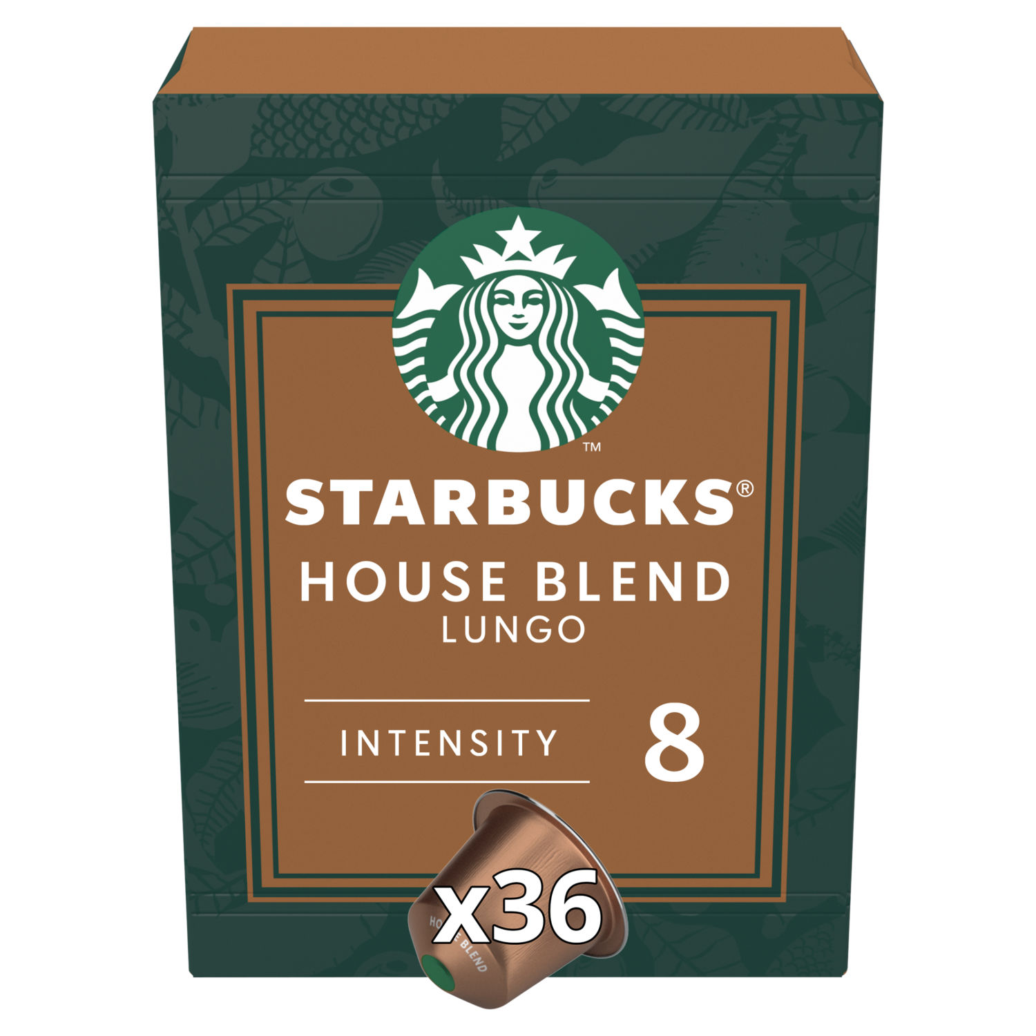 Starbucks House Blend Nespresso Coffee Pods X36