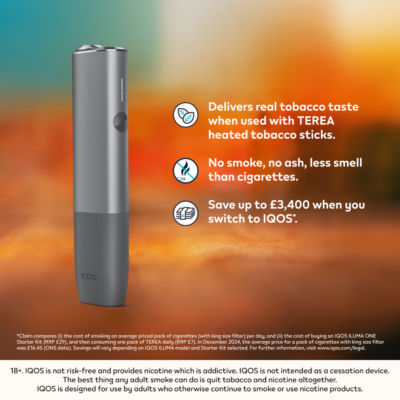 heated tobacco asda IQOS Iluma One Smartcore Induction System