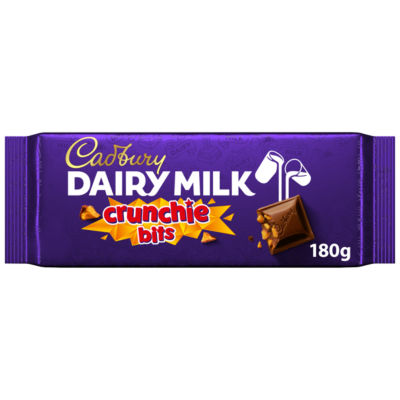 Cadbury Dairy Milk Crunchie Bits Chocolate Bar 180 G