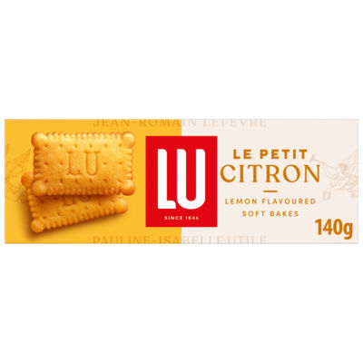 LU Le Petit Citron Lemon Flavoured Soft Bake Biscuits 5 Pack Multipack 140g (5 x 28g)