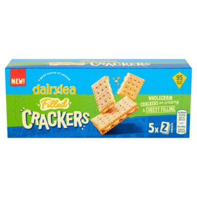 Dairylea Filled Cheese Crackers Snacks 5 pack 5x19.3G