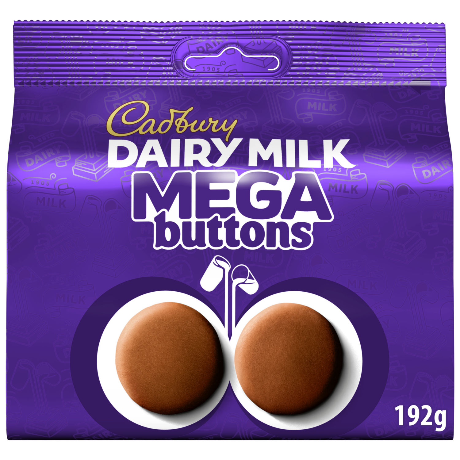 Cadbury Dairy Milk Mega Buttons Milk Chocolate Sharing Bag 192g