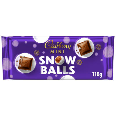 Cadbury Dairy Milk Mini Snowballs Chocolate Bar 110 G
