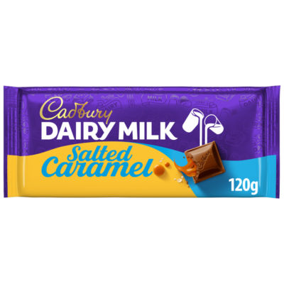Cadbury dairy milk salted caramel chocolate bar
