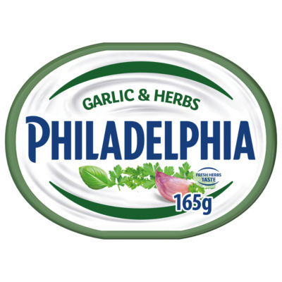 Philadelphia Garlic & Herbs Soft Cream Cheese 165g