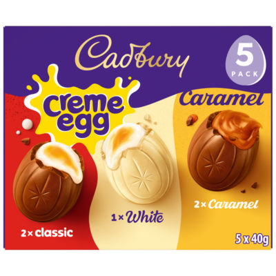 Cadbury Creme Egg Chocolate Eggs Mixed 5 Pack 200g