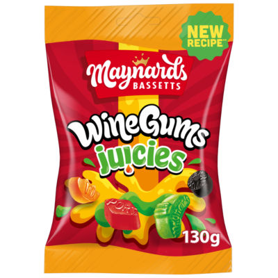 Maynards Bassetts Wine Gums Juicies Sweets Sharing Bag 130G