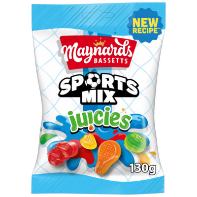 Maynards Bassetts Sports Mix Juicies Sweets Sharing Bag 130g