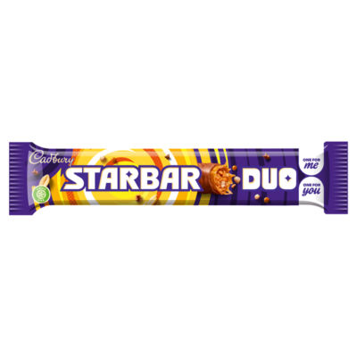 Cadbury Starbar Duo Milk Chocolate Bar 74g