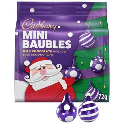 Dairy Milk Chocolate Tree Bauble Decorations Bag 72g