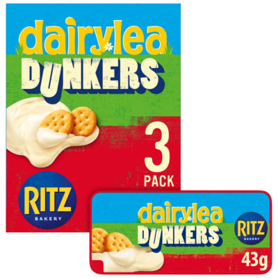 Dairylea Dunkers Ritz Cheese Snack 3 pack Multipack (3 x 43g) 129 g