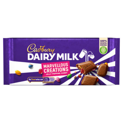 Cadbury Dairy Milk Marvellous Smashables Jelly Popping Chocolate Bar