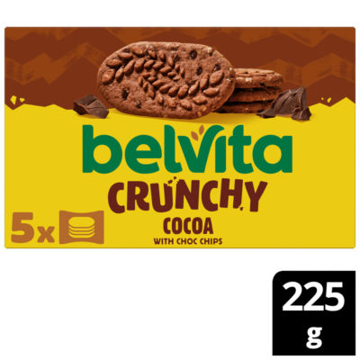 Belvita Belvita Chocolate Chip Cereal Biscuit Snack Bars Multipack 225g (5 x 45g)