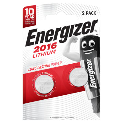 Energizer Lithium Battery P2 CR2016 - Coin Cell Batteries - Lithium Batteries