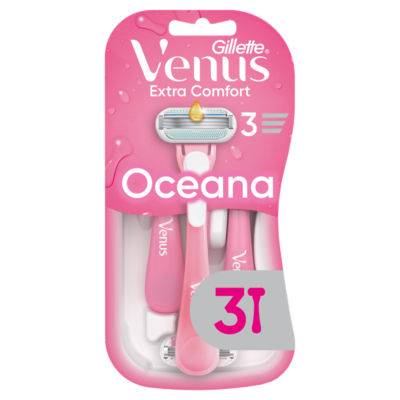  ノーブル ライン Venus&Cupid 1000枚限定品 Venus Gillette Extra Comfort Oceana Razors, Pack Of 3 - ASDA Groceries