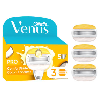 GILLETTE VENUS Pro ComfortGlide Coconut Scented Women’s Blades 3 Refill Blades