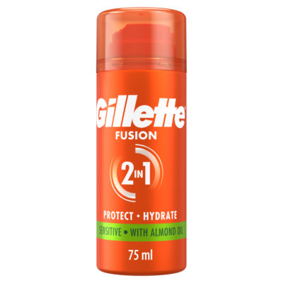 Gillette Fusion Shave Gel Sensitive, 75Ml