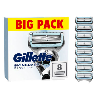 Gillette SkinGuard Sensitive Men's Razor Blades Refills 4 Pack