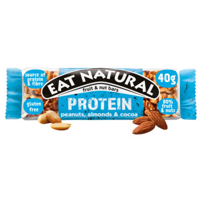 Eat Natural Protein Peanuts, Almonds & Cocoa Fruit & Nut Bars 40g
