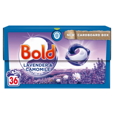 Bold All in 1 Washing Liquid Pods Lavender & Camomile 51 Washes 999.6g