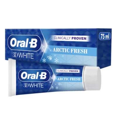 3 x Oral-B 3D White Arctic Fresh Mint Toothpaste Whitening Enamel Protect - 75ml - Image 6