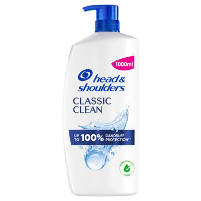 Head & Shoulders Classic Clean Anti-Dandruff Shampoo, Up To 100% Dandruff Protection, 1 L