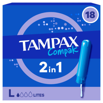 Compak Lites Tampons With Applicator x18