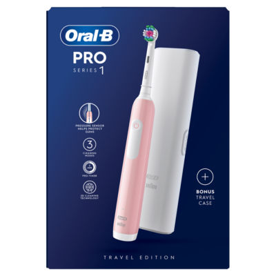 Oral-B Pro 1 Electric Toothbrush & Case Pink
