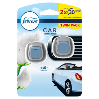 Febreze Car Air Freshener Cotton 2Ct