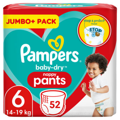 Baby-Dry Size 6  Nappy Pants Jumbo+ Pack