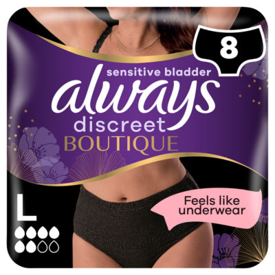 Always Boutique Black Incontinence Pants X8