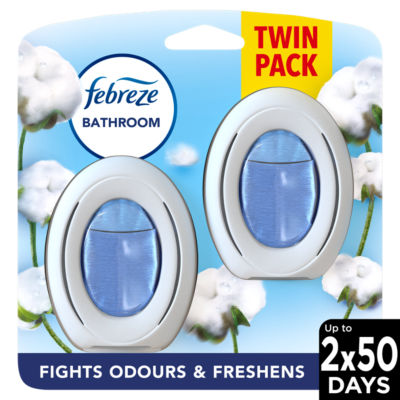 Febreze Bathroom Continuous Air Freshener Cotton Fresh 2Ct