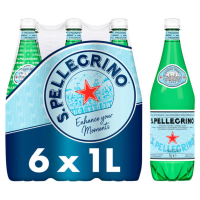 San Pellegrino Sparkling Natural Mineral Water 6X1l