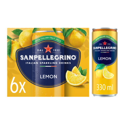 San Pellegrino Lemon 6x330ml - ASDA Groceries