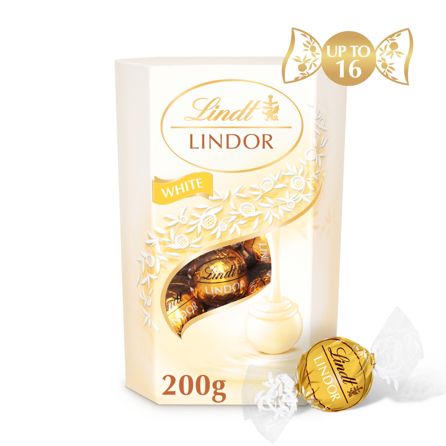 Lindt Lindor White Chocolate Truffles Box 200g