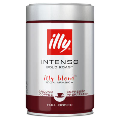 Illy Ground Coffee, Espresso, Intenso Roast 250G