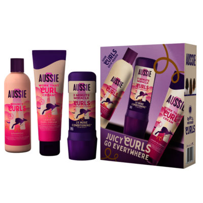 Aussie Curls Giftset: Shampoo, Conditioner, Leave-in Cream